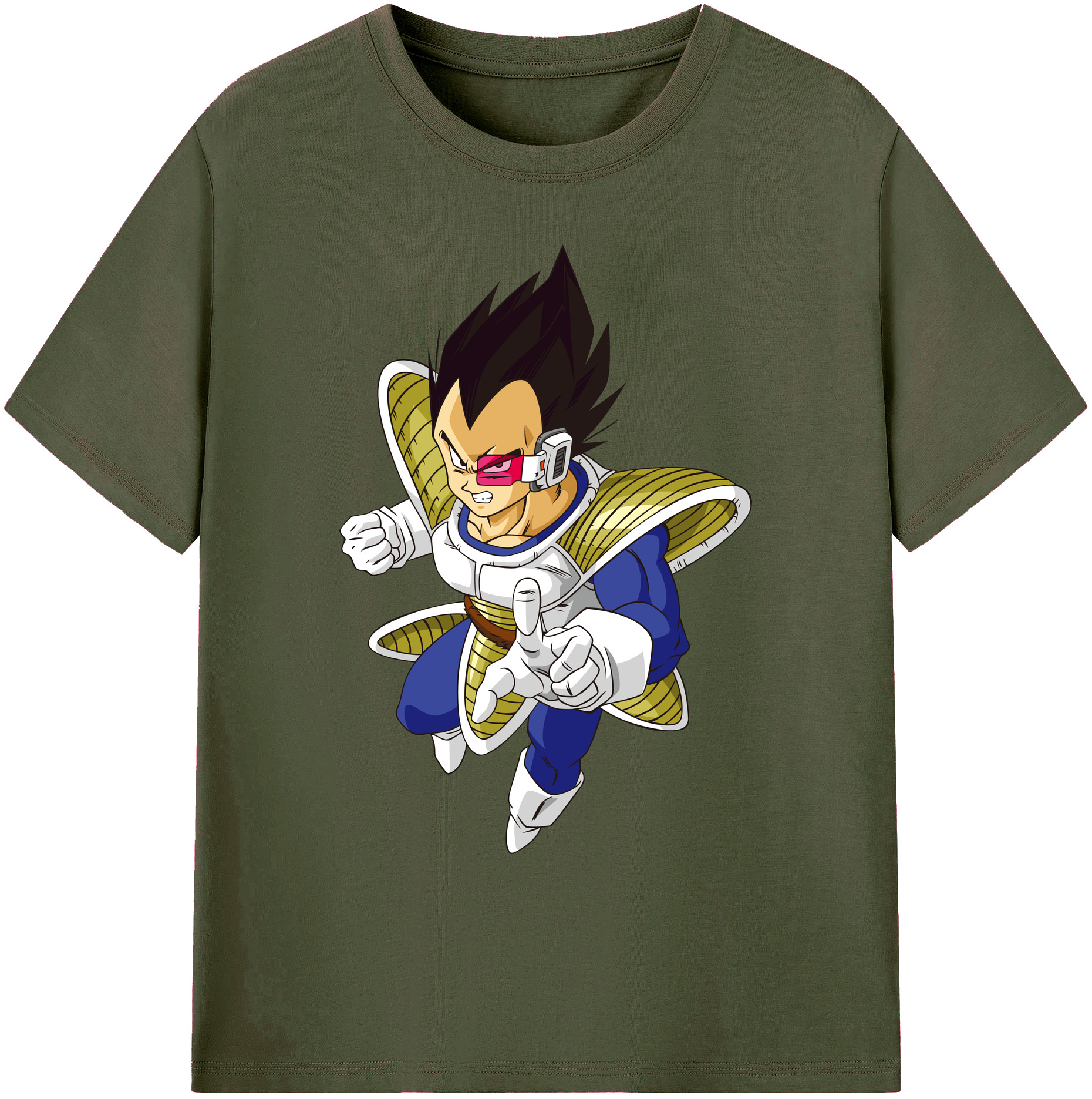 （画像用） ドラゴンボール ベジータ四世（Bejīta Yonsei）DRAGON BALL Vegeta IV 綿100％ メンズ半袖Tシャツ｜肌触りやわらか＆通気性